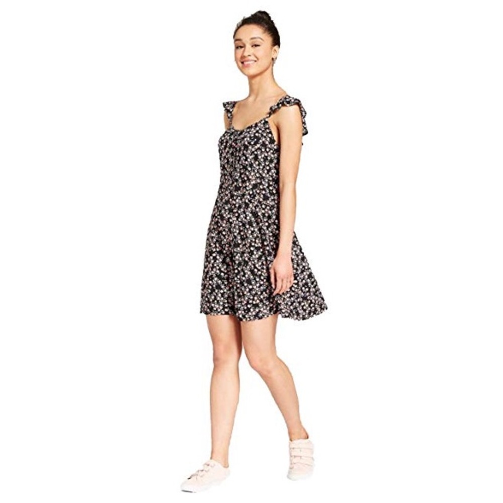 Mossimo Flowy Floral Button Dress Medium